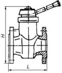 Кран проходной шаровый МА 39015 сталь Ру 16 Ду 200