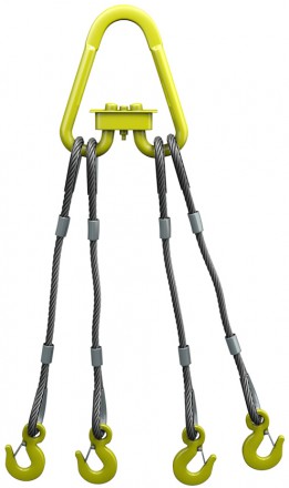 Строп канатный четырехветвевой длина стропы от 1 до 10 м г/п 5,0 тн
