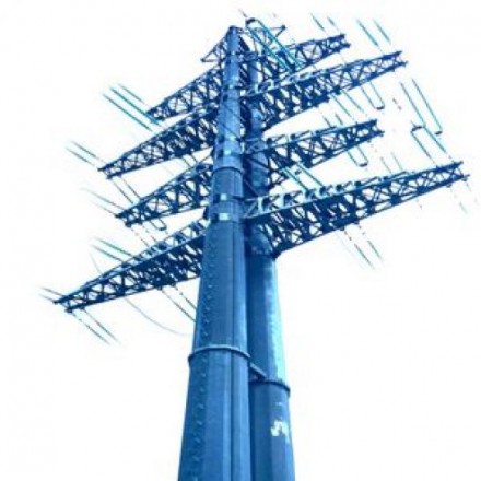 Многогранная угловая опора ЛЭП УММ220-2.75т